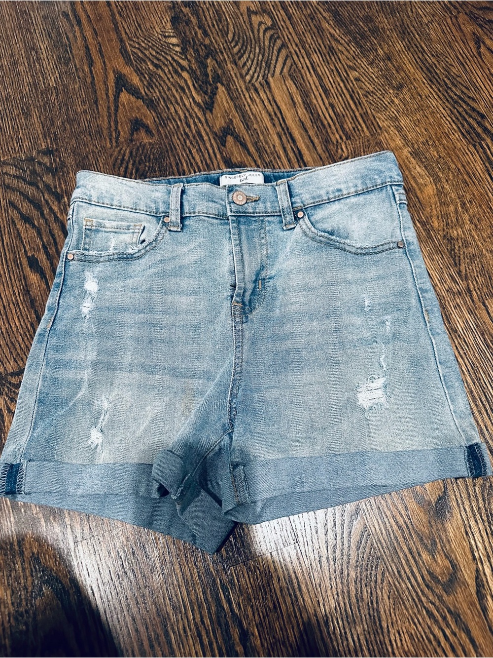 NWOT Light Blue Denim Shorts - Size 12